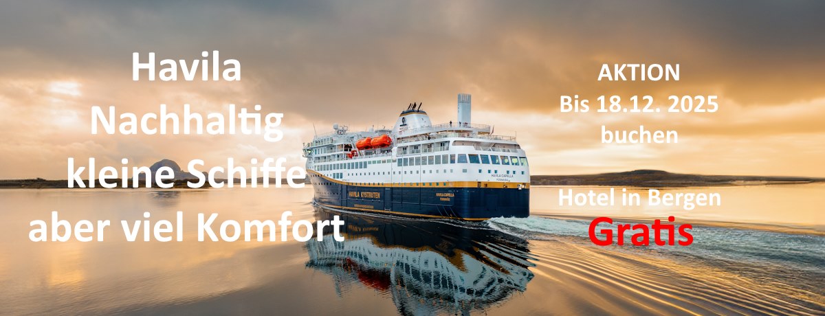 Neu Havila 11 Tage ab 1.530 €