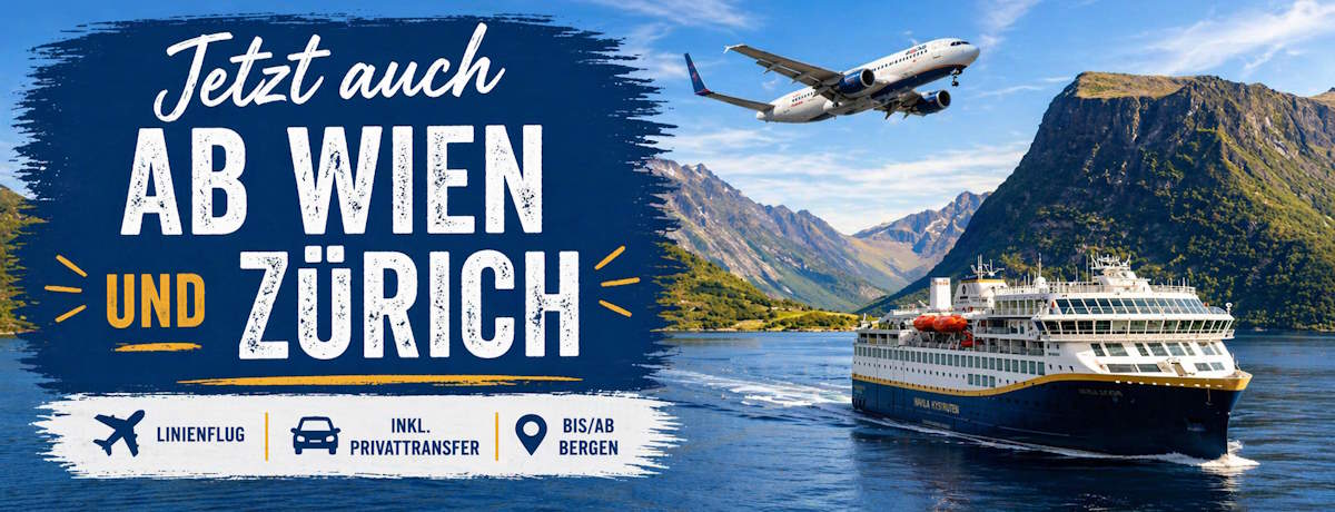 Havila mit Flügen ab Wien und Zurich