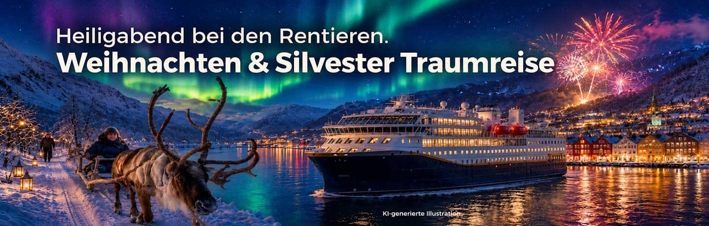 Heiligabend bei den Rentieren. 15 Tage Weihnachten & Silvester Traumreise