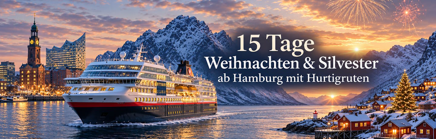 Hurtigruten ab Hamburg zu Silvester