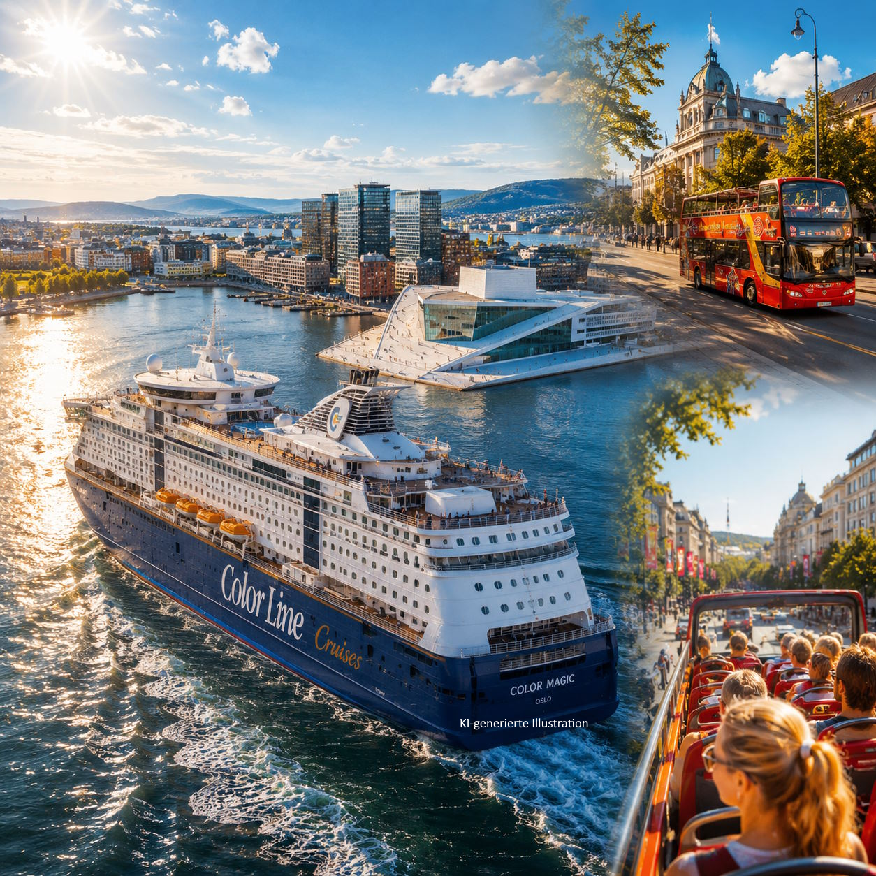 Mini Kreuzfahrten:  tage Minikreuzfahrt von kiel nach oslo mit Stadtrundfahrt