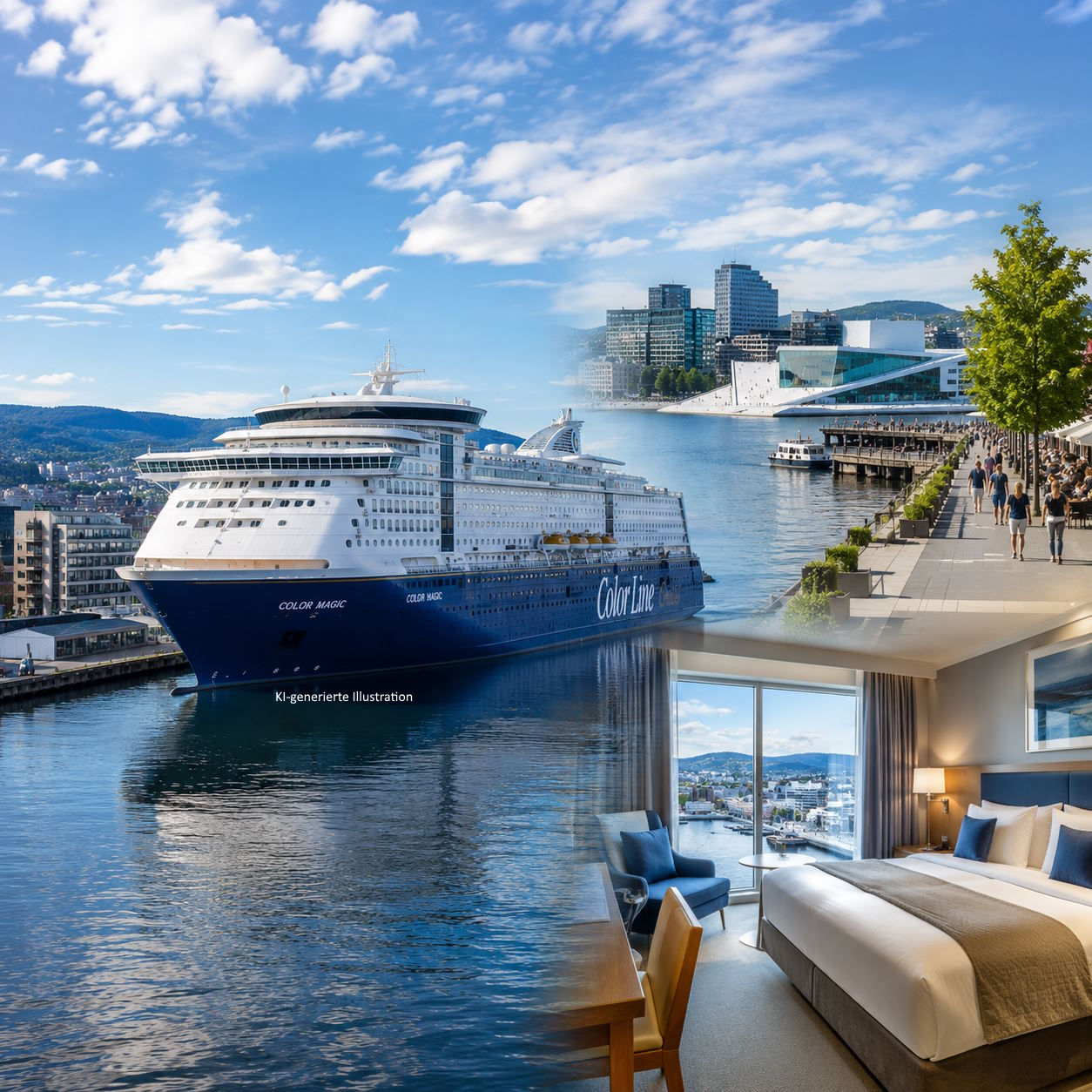 St&auml;dtereisen:  tage staedtereise oslo mit color line