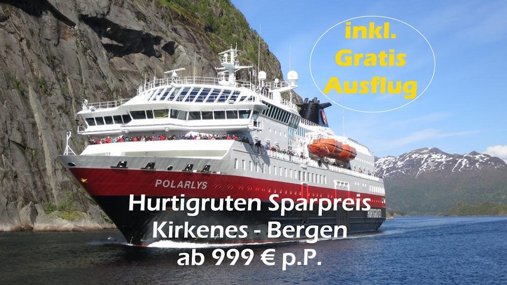 Hurtigruten: AAHurtig K K mit Ausflugklein