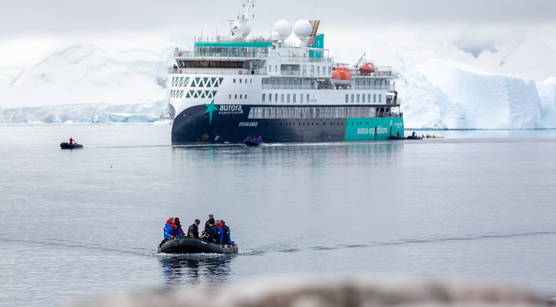 Expeditionen: Antarktis Sylvia Earle mit Zodiac