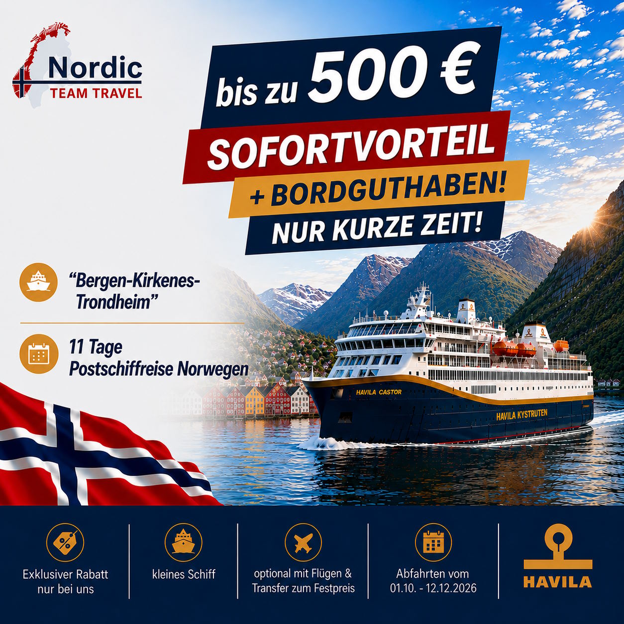 Havila BKT OBC Sofortvorteil quadratisch Schnäppchen: Havila BKT OBC Sofortvorteil quadratisch