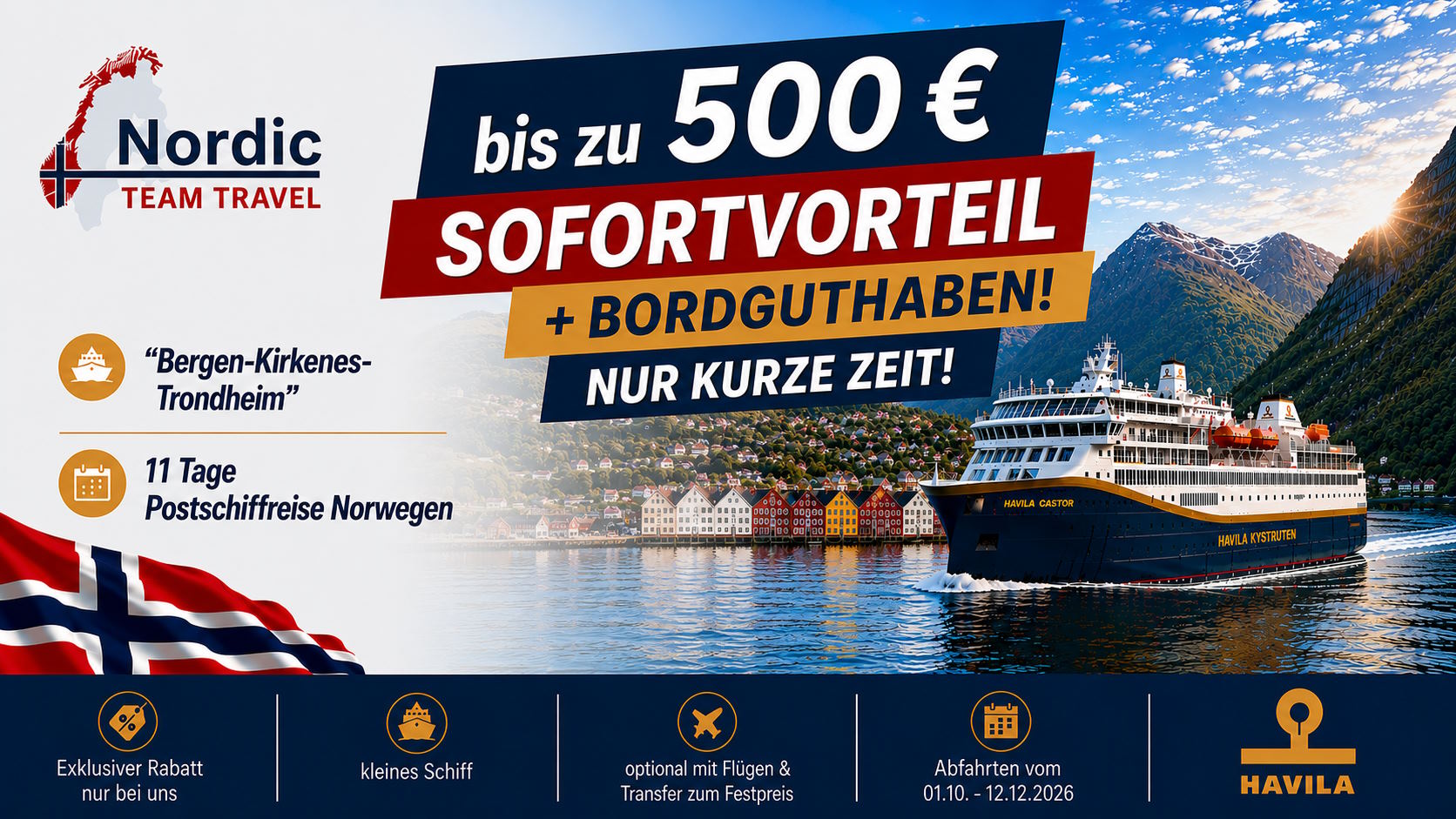 Schn&auml;ppchen: Havila BKT  OBC  Sofortvorteil quer