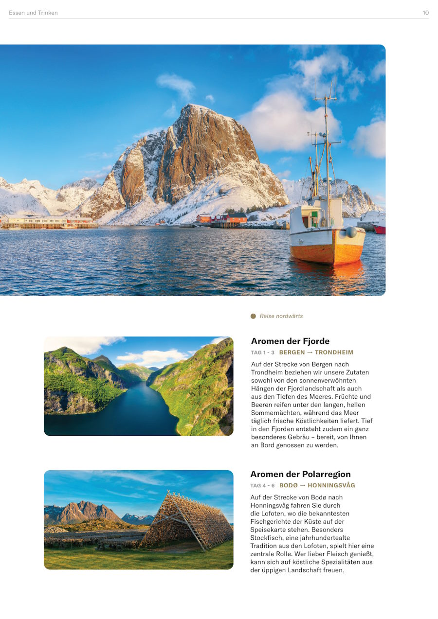 Havila: Havila Reiseplan Seite