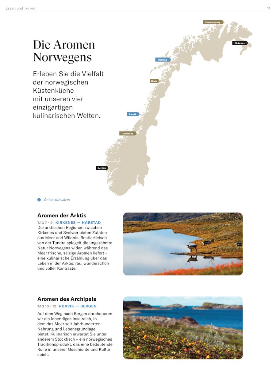 Havila: Havila Reiseplan Seite