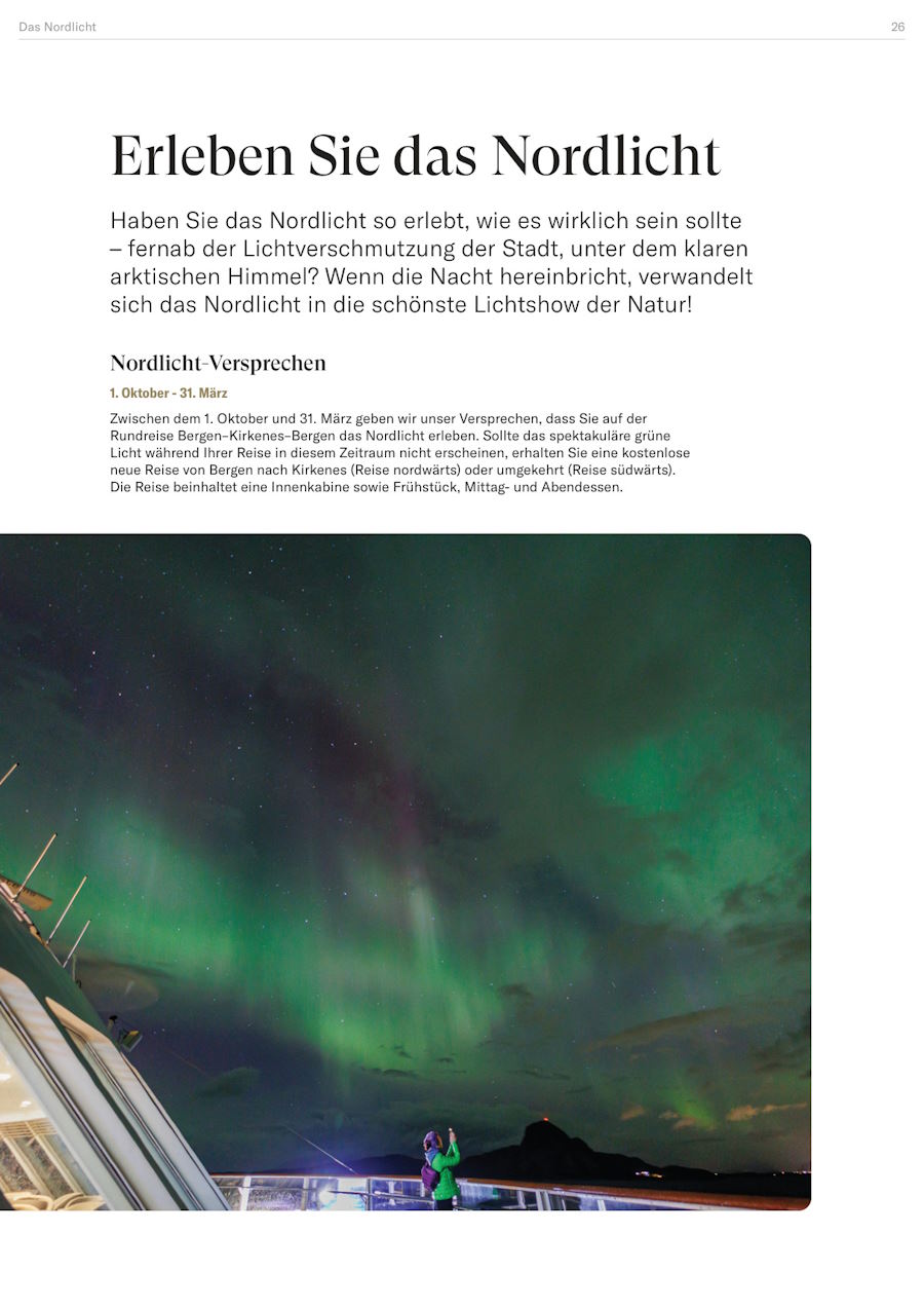 Havila: Havila Reiseplan Seite