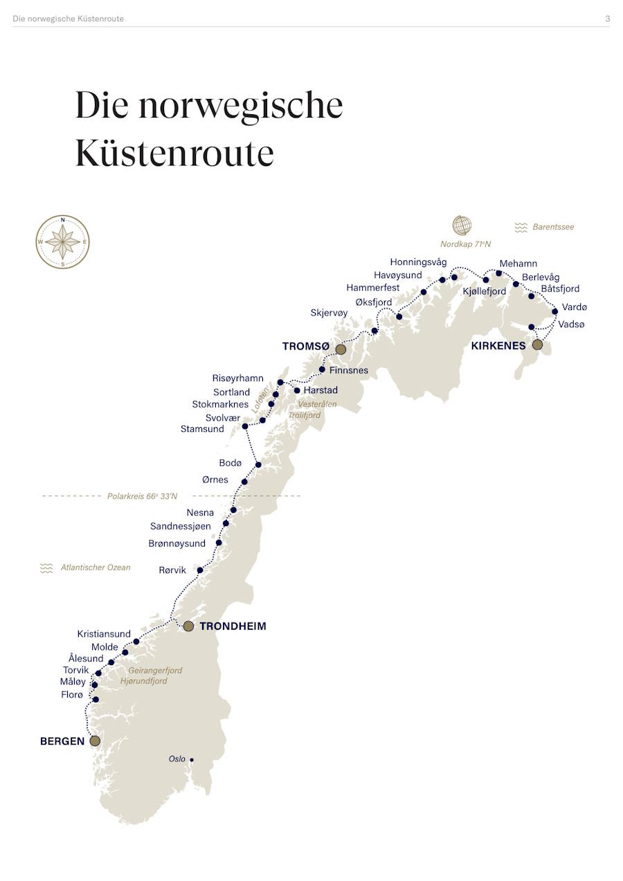 Havila: Havila Reiseplan Seite