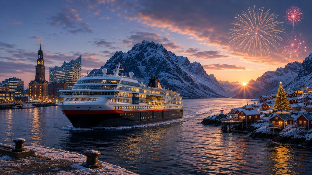 Weihnachten & Silvester: Hurtigruten Silvester ab Hamburg