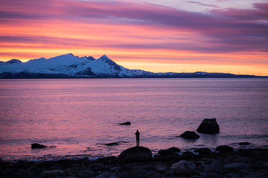 Winter: aussicht  visit lyngenfjord com