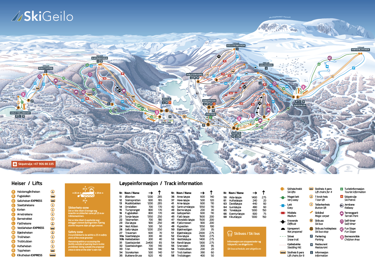 Winter: skipiste geilo  skigeilo no