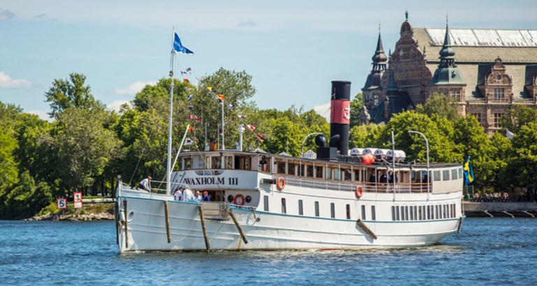 Sommer: Schweden Stockholm ms waxholm iii stromma kanalbolaget