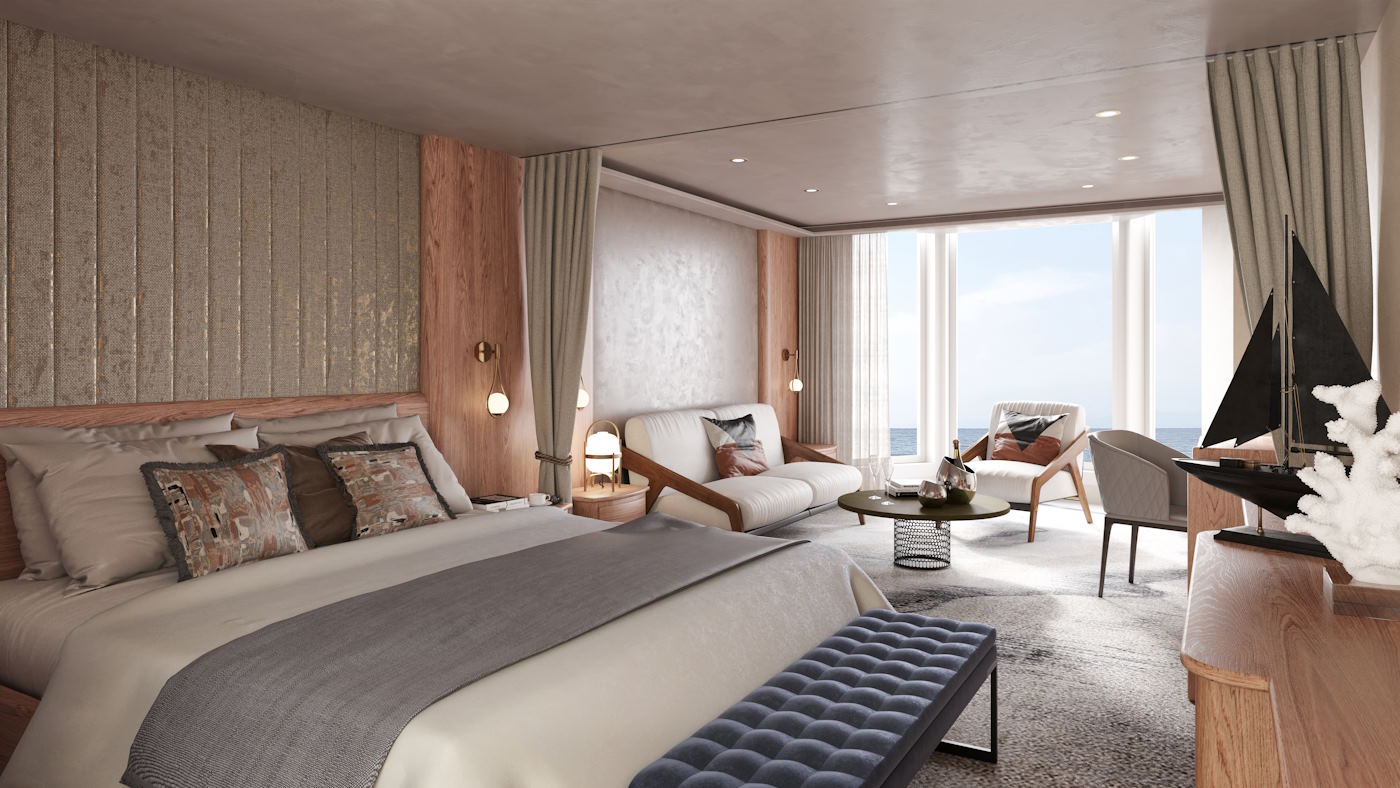 Hurtigruten: Suite, MS Trollfjord   Rendering Hurtigruten Norway