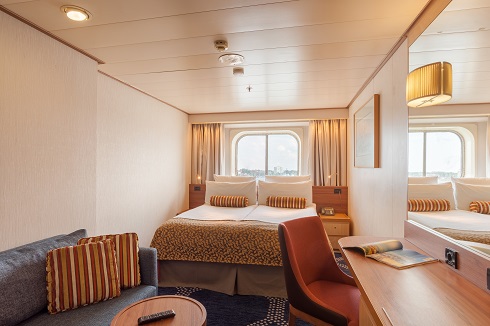 Nicko cruises: aussenkabine mit fenster