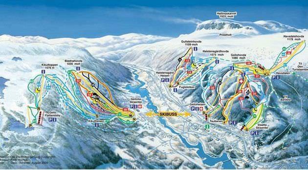 : geilo pistenkarte