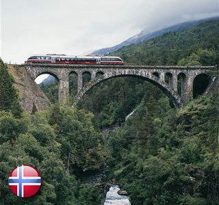 Reisespecial Sognefjord, Bergenbahn und Hurtigrute 